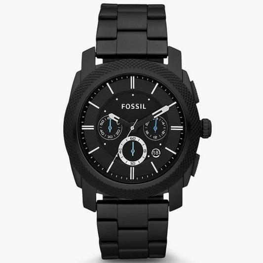 Machine Chronograph Black Stainless Steel Watch FS4552