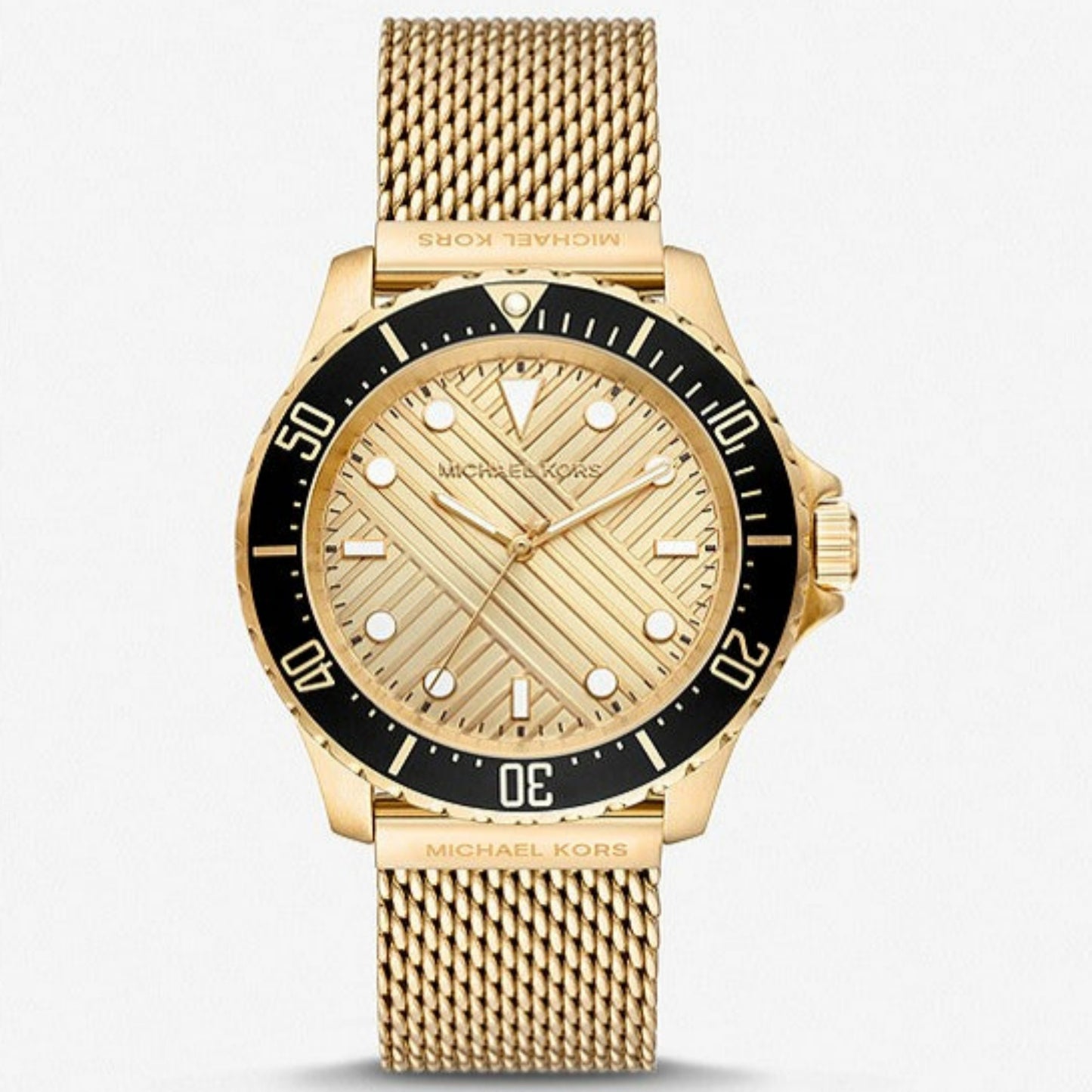 Oversized Slim Everest Gold-Tone Mesh Watch MK9083