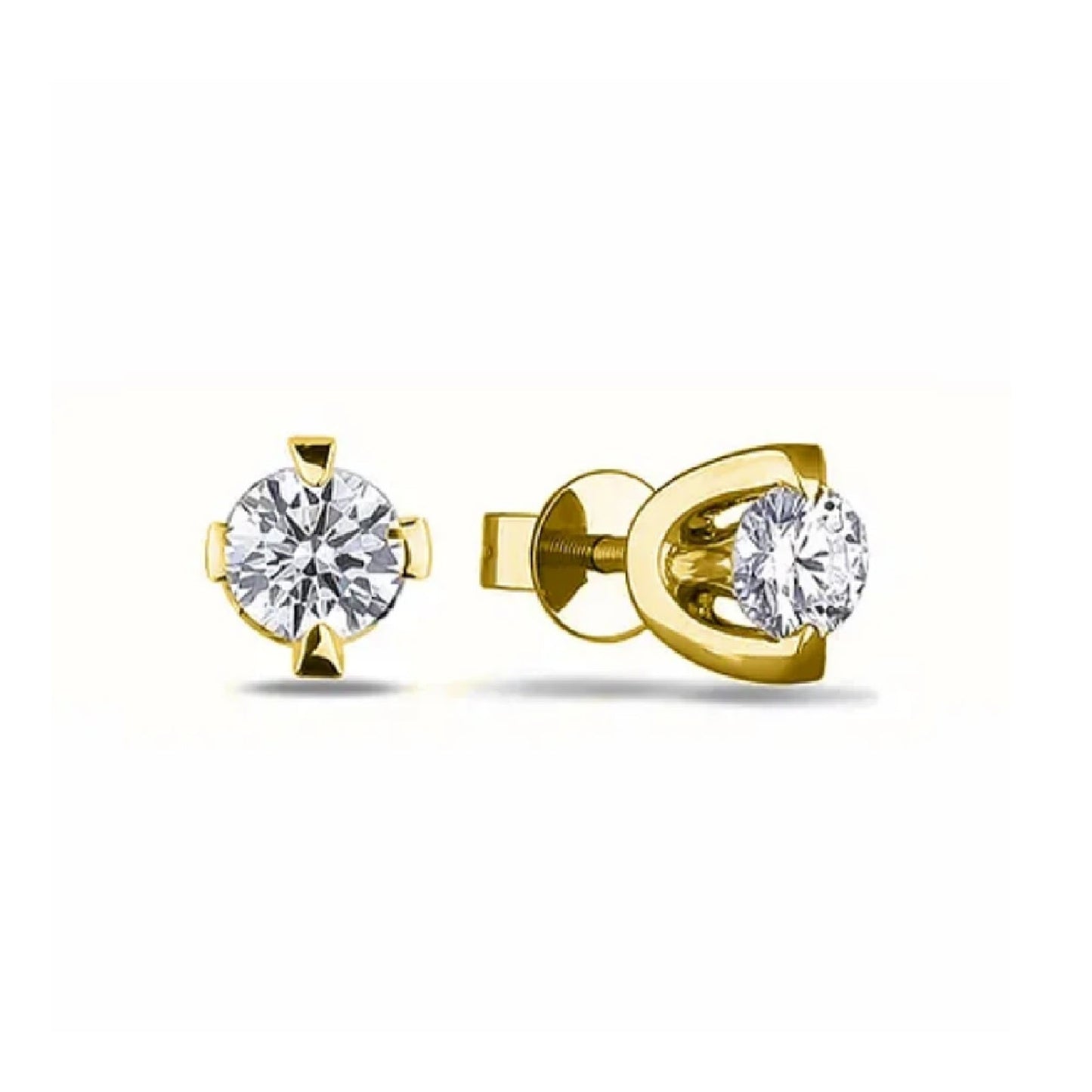 Diamond Stud Earrings 0.60 ct 14K