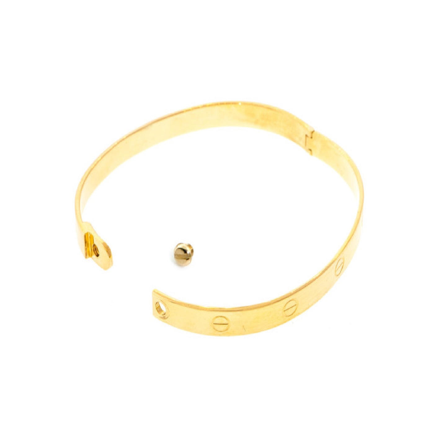 18K Yellow Gold Solid Vikings Bangle Bracelet