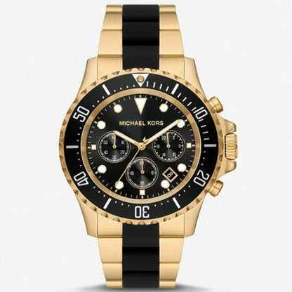 Oversized Everest Gold-Tone and Silicone Watch