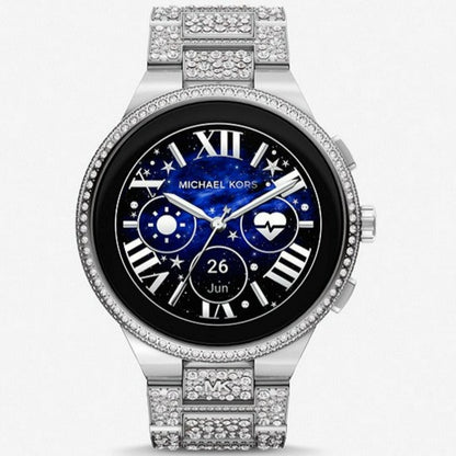 Gen 6 Camille Pavé Silver-Tone Smartwatch MKT5148V